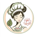 A chef with a bowl of soup.