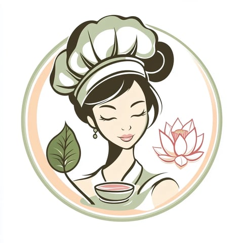 A chef with a bowl of soup.